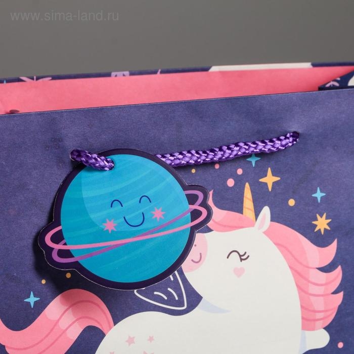Пакет подарочный, упаковка, &laquo;Unicorn&raquo;, 27 х 23 х 11,5 см