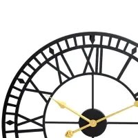 Часы настенные интерьерные, серия: Лофт, дискретный ход, d=60 см, чёрные, от батарейки 1&times;АА