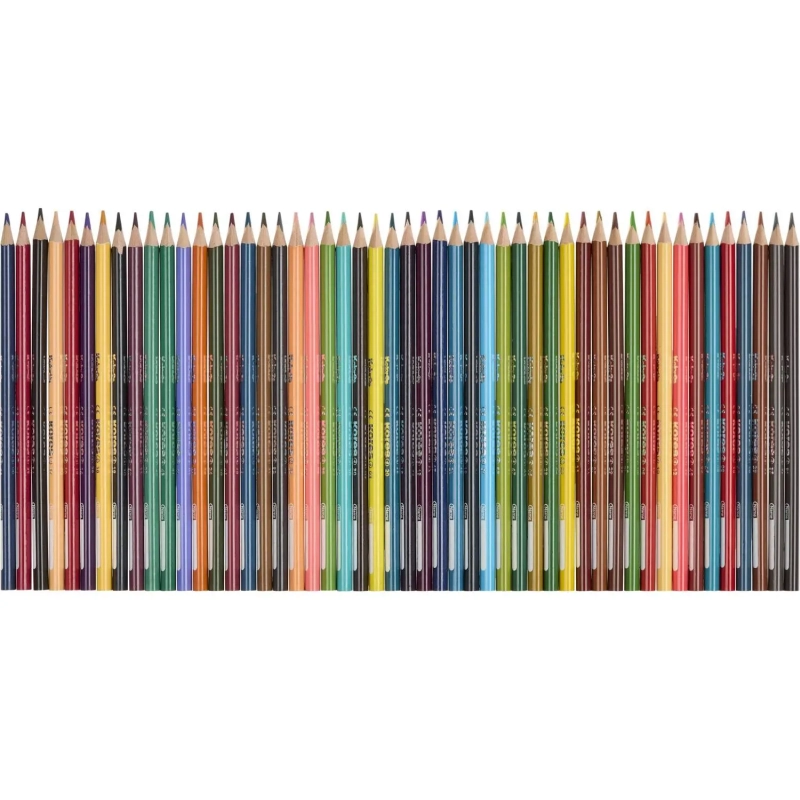 Карандаши цветные 50 цв. 3-гран.Kores 93350