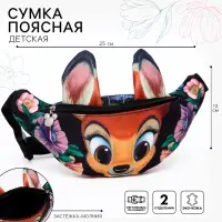 Сумка поясная детская для девочки &laquo;Олененок&raquo;, 25&times;6&times;13 см, Бэмби
