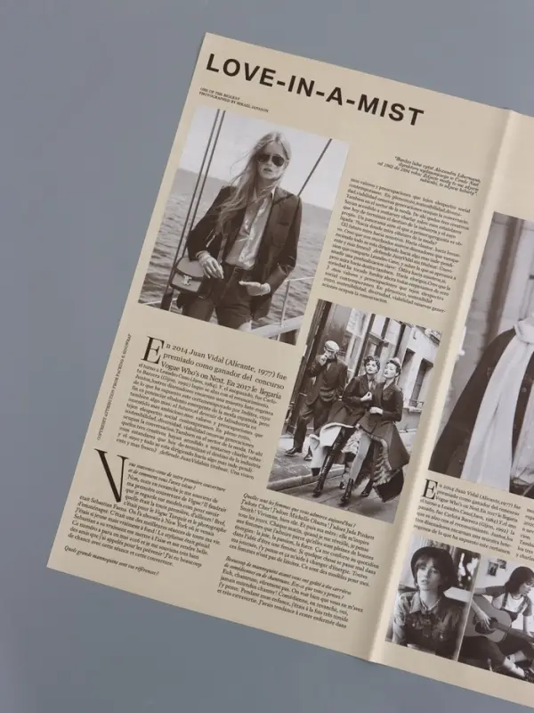 Пленка флористическая "Газета моды" 65мкм, крафт, 50х57 &plusmn;1см