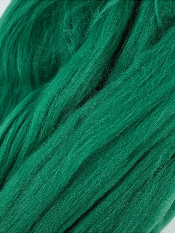 Шерсть для валяния 100 г, цвет трава 044
