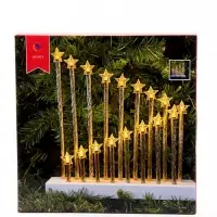 Фигура светодиодная "Лесенка звезд" 3,8х27,5х27,5 см, 17 свечей LED мод. LN1457