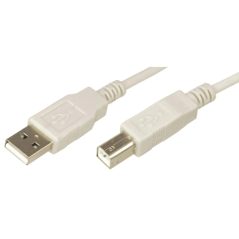 Кабель USB A 2.0 - USB B, М/М, 1.8 м, Rexant, сер, 18-1104