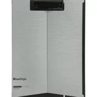 Планшет-трансформер А4 с зажимом "Steel&Style", пластик (полифом), 1800мкм, серебристый металлик 110