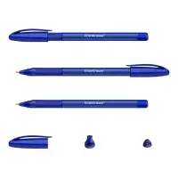 Ручка шариковая ErichKrause U-109 Original Stick&Grip, игольчатый узел 1.0 мм, чернила синие, резиновый держатель, супермягкое письмо