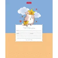 Тетрадь 12л кос лин Приключения кота Пирожка, обл мел карт, скругл углы, бл 65г/м², МИКС