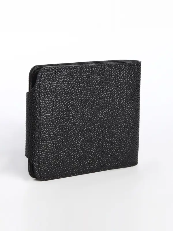 Портмоне мужское на кнопке, чёрное