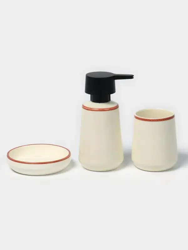 Набор для ванной SAVANNA &laquo;Классик&raquo;, 3 предмета, дозатор для мыла, стакан, мыльница
