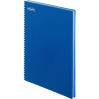 Бизнес-тетрадь А4,120л,гребень,обл.пластик,клетка, Attache Plastic, синий