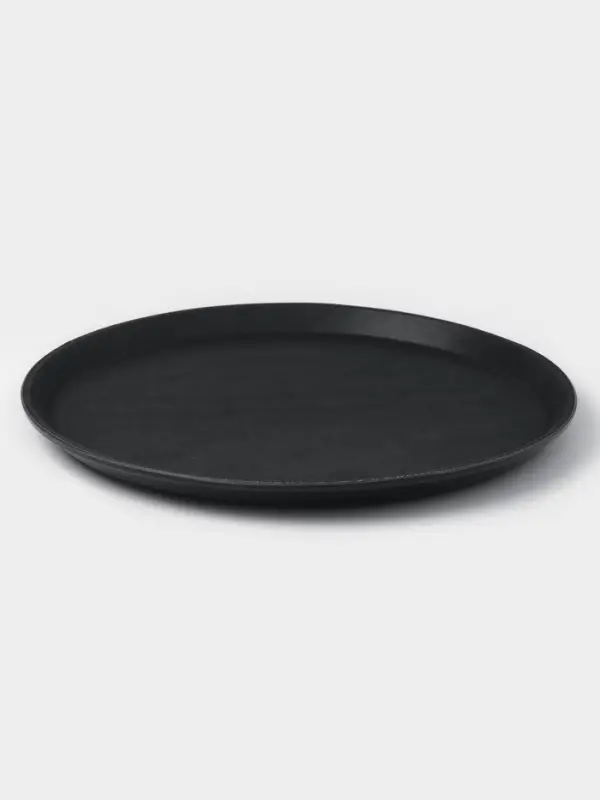 Поднос прорезиненный круглый Hanna Kn&ouml;vell, d=35 см, чёрный