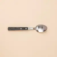 Набор столовых приборов SL Home, 24 предмета, нержавеющая сталь, серебристый, ручки коричневый