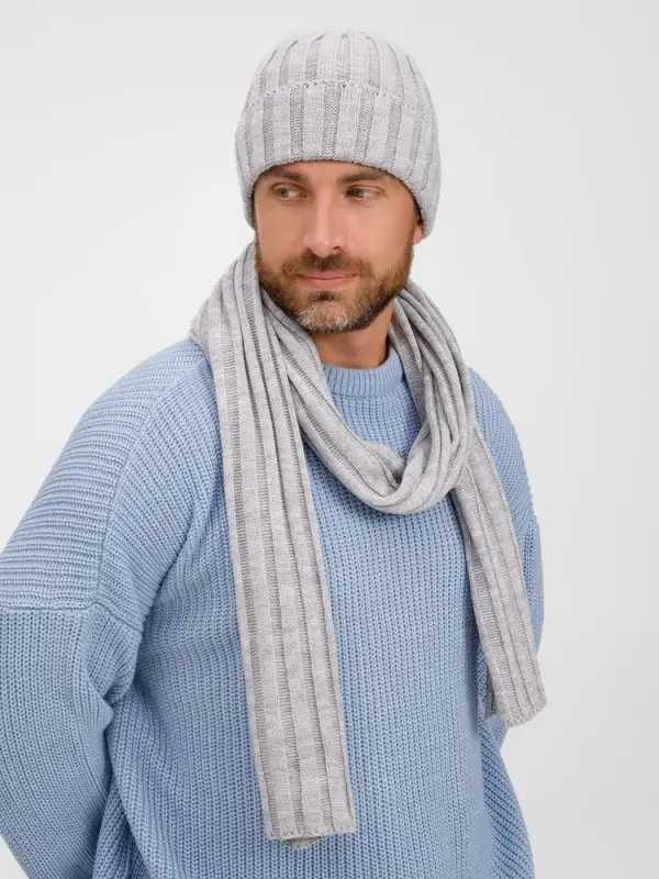 Шарф Metelitsa, серебристо-серый меланж Шарф Metelitsa, серебристо-серый меланж