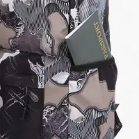 Рюкзак школьный, с карманами, с абстрактным принтом, 30&times;13&times;42 см, чёрный