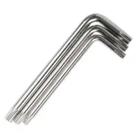 Набор ключей торцевых изогнутых TORX МИНИ с отверстием 8 предметов (T5-T20) AVS TXL-8H