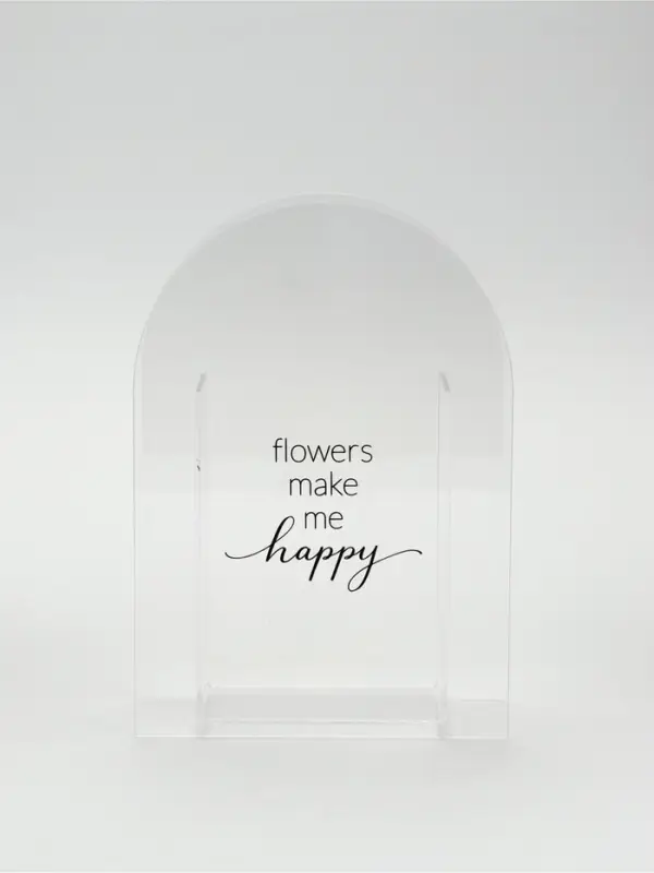 Ваза для цветов Flowers, акрил, 14&times;20&times;5.5 см