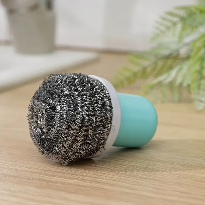 Щётка для посуды «Колпачок», металлическая губка 20 гр, цвет МИКС Щётка для посуды «Колпачок», металлическая губка 20 гр, цвет МИКС