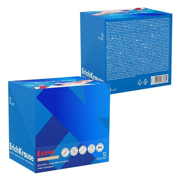 Клей-карандаш, ErichKrause Extra, PVP, усиленный, 36 г