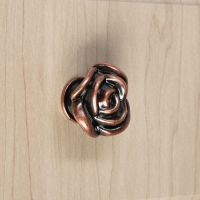 Ручка-кнопка CAPPIO Rose 01, цвет медь, 8 шт.