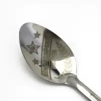 Ложка чайная с гравировкой &laquo;Командирская Ложка&raquo;, на подарочной открытке, 3&times;14 см