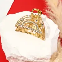 Краб для волос "Джули" дуга, 4 см, золото