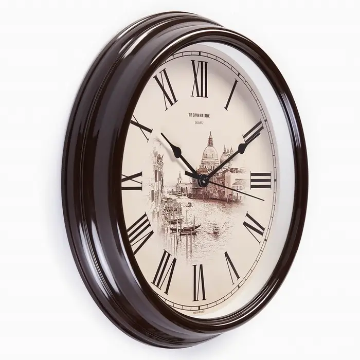 Часы настенные интерьерные &laquo;Город&raquo;, d=31 см, бесшумные