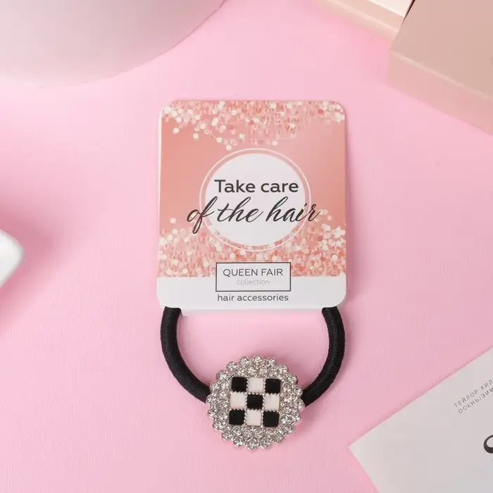 Резинка для волос Резинка для волос "Олвен" шахматы, 5 см