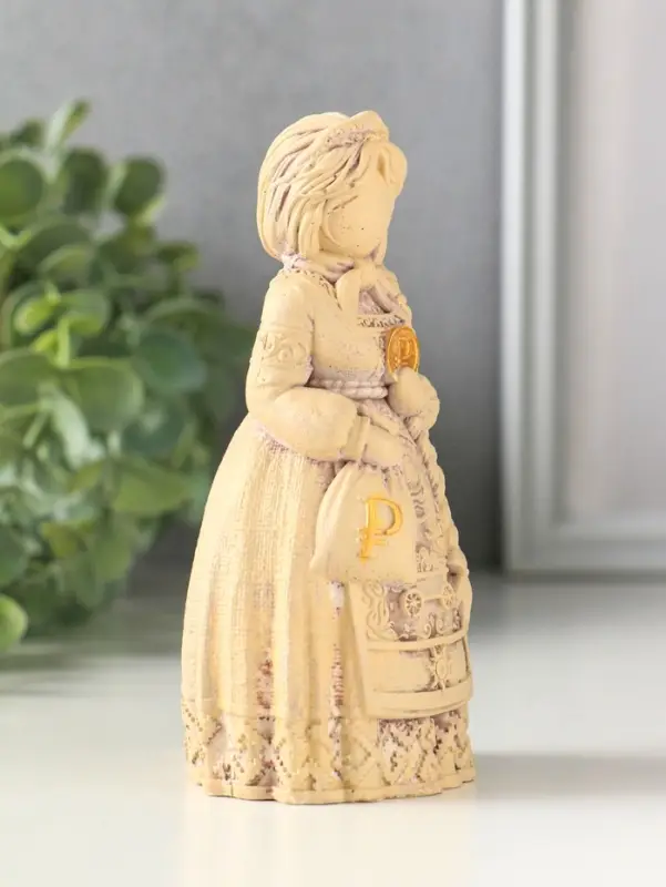Фигурка &laquo;Берегиня Торговая&raquo;, 13&times;7 см, гипс под слоновую кость