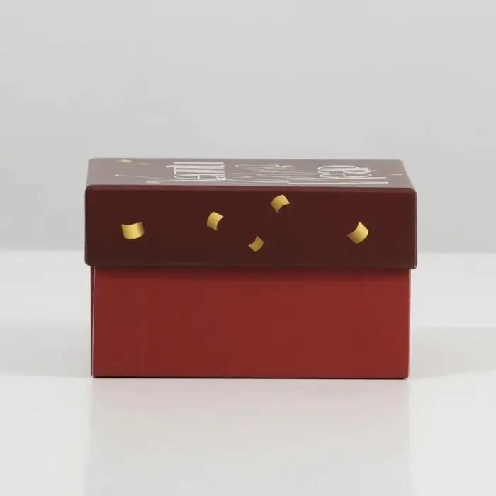 Коробка подарочная «Новогодний», 10.2 х 10.2 х 6 см, Новый год