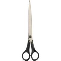 Ножницы Крамет 210мм Soft touch с симметричными ручками, черные Н-089