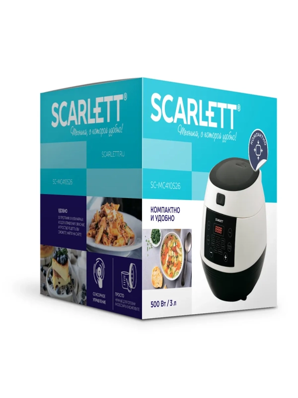 Мультиварка с чашей 3 л SC-MC410S26 Мультиварка с чашей 3 л SC-MC410S26