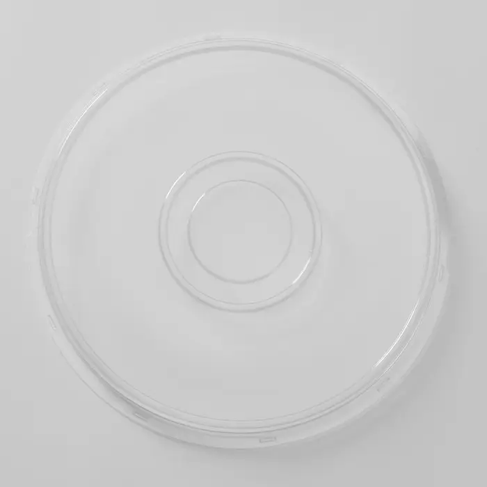 Крышка одноразовая к менажнице, пластик, d=26 см, круглая, прозрачная