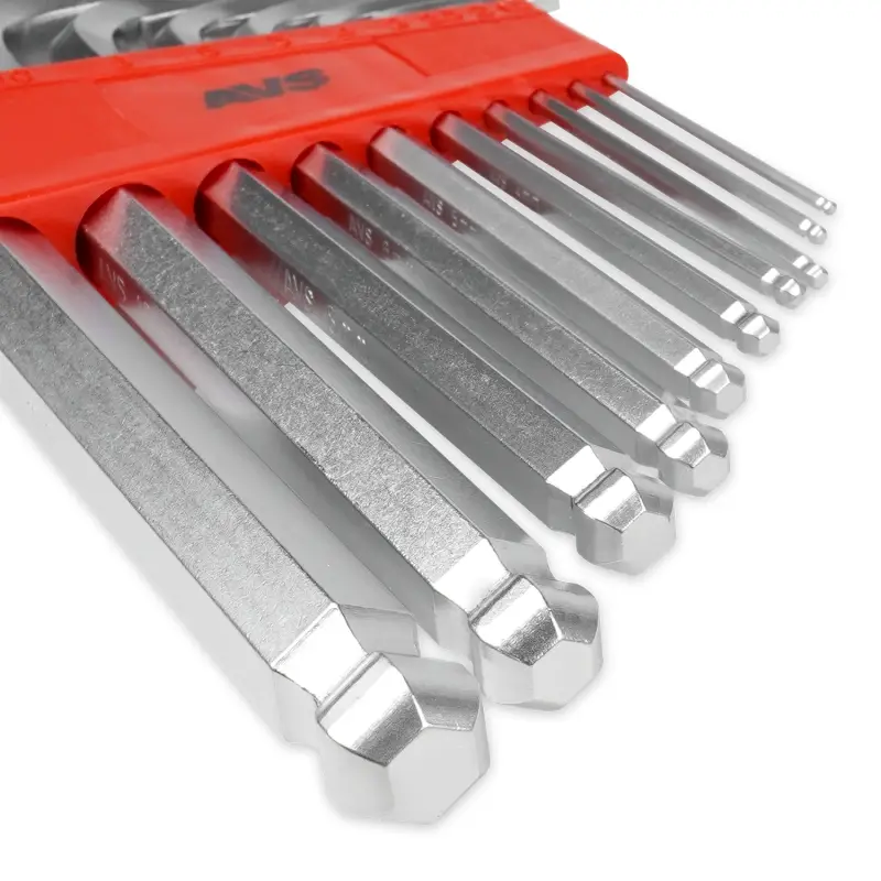 Набор ключей торцевых шестигранных шаровых 10 предметов (1,5-12мм) AVS HKS-10B