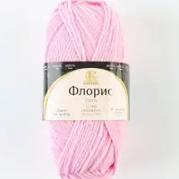 Пряжа "Флорис" 95 % мериносовая шерсть, акрил 5 % 150м/100гр (293 розовый песок)