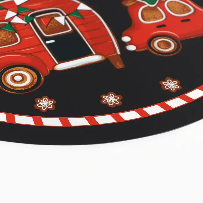 Салфетка новогодняя сервировочная на стол Доляна «Пряник», d=36 см