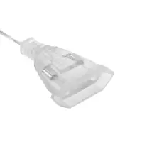Удлинитель для комнатных гирлянд с выключателем, 3 м, прозрачная нить, УМС-вилка