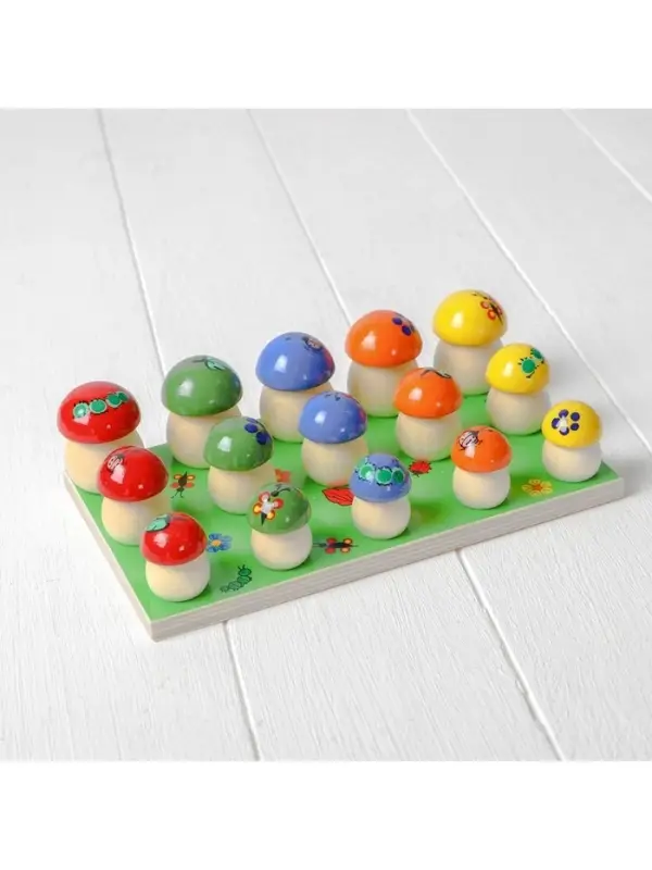 Счётный материал &laquo;Грибочки на полянке&raquo;, 15 шт.