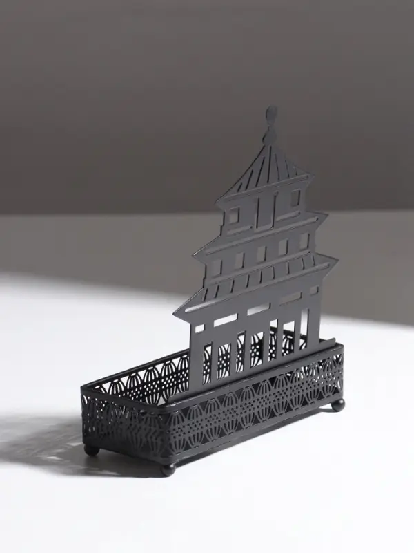 Подставка для мелочей металл &laquo;Дворец&raquo;, чёрный, 6.3&times;14.5&times;18.5 см