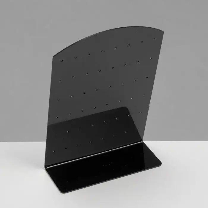 Подставка под серьги QF, 24 пары, 8×2×13.5 см, чёрная Подставка под серьги QF, 24 пары, 8×2×13.5 см, чёрная