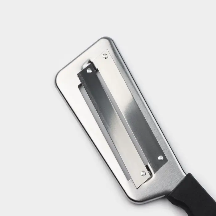 Шинковка Доляна, 30 см, нержавеющая сталь, красная