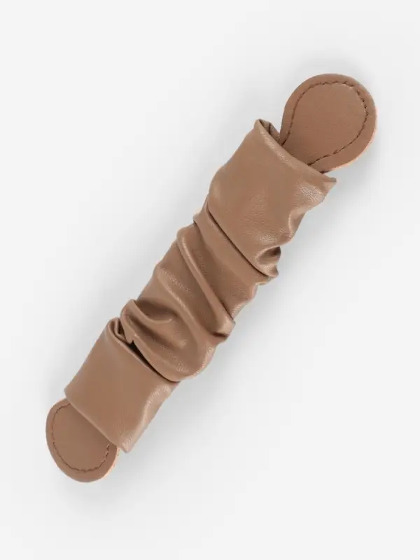 Ручка для сумки, пришивная, 18&times;3.5 см, коричневая