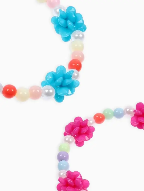 Браслет детский &laquo;Выбражулька. Цветочки Пионы&raquo;, d=6 см, МИКС