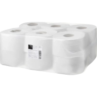 Бумага туалетная д/дисп Выбор Есть 1сл белая втор втул 200м 12рул/уп