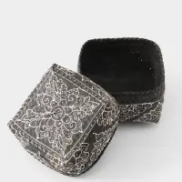 Корзинка плетёная &laquo;Бонтанг&raquo;, 16&times;16&times;12 см, бамбук, тёмная