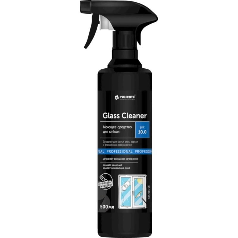 Профхим д/стекл-зеркал поверхн Pro-Brite/GLASS CLEANER (081-05), 0,5л_т/р