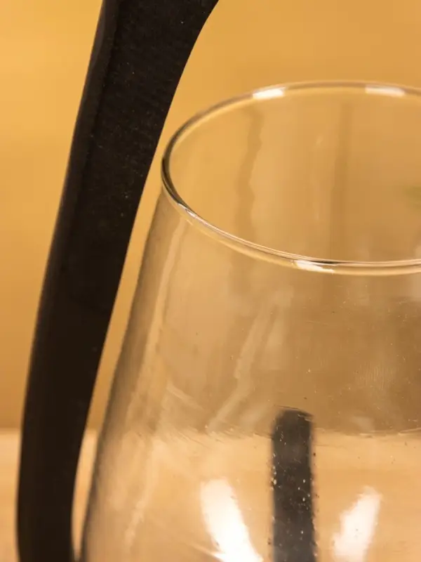 Подсвечник Подсвечник "Аура" 18х19х33 см, стекло, дерево