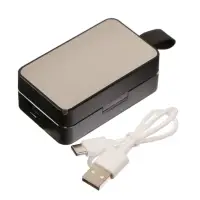 Наушники беспроводные VBT 1.29, TWS, вакуумные, Bluetooth 5.0, 3500 мАч, водонепроницаемые, чёрные