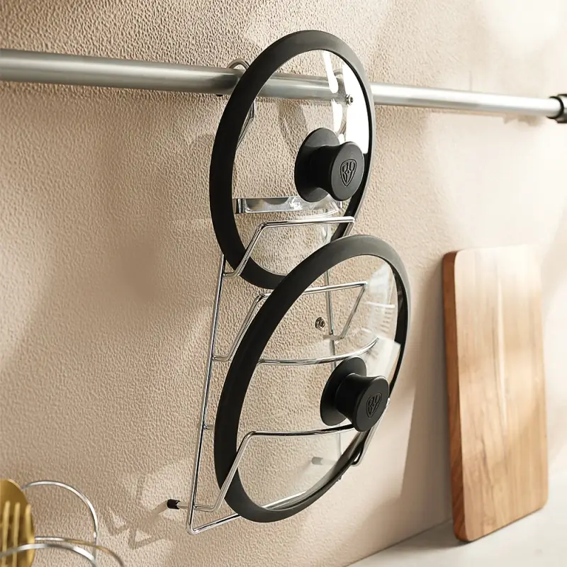 Полка для крышек тм VETTA, 21x11x37см, хромированная сталь