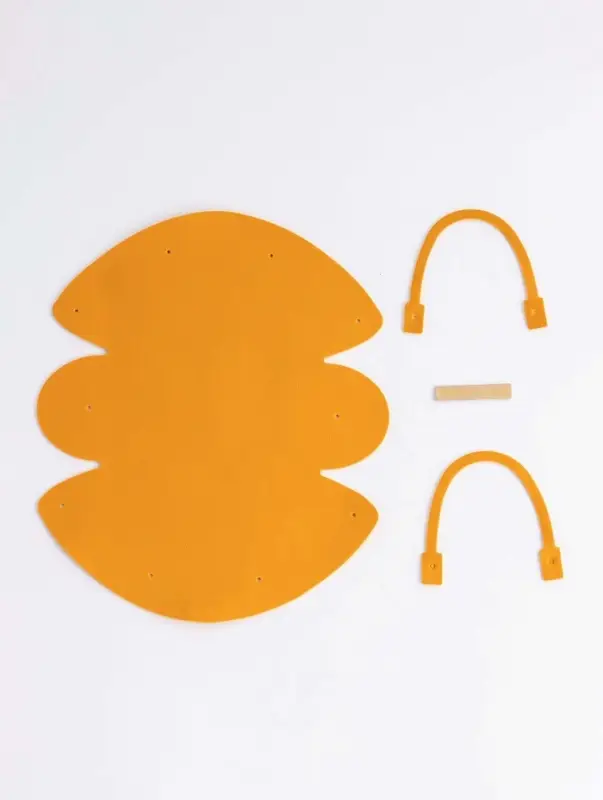 Кожаная подарочная сумочка для бижутерии и сувениров, жёлтая с мешочком, 14&times;6.5&times;12.8 см