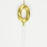 Свеча для торта, цифра &laquo;0&raquo;, 11.5&times;2.3 см